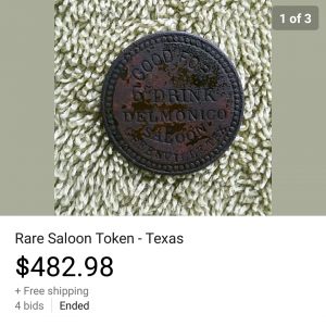 Sold a first of it's kind Saloon Token that I discovered. Mind Blown!