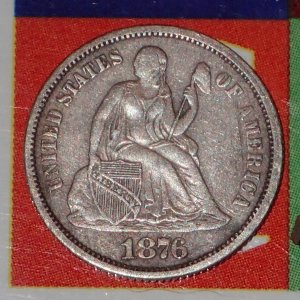 1876 Seated Dime Parker's Field 014