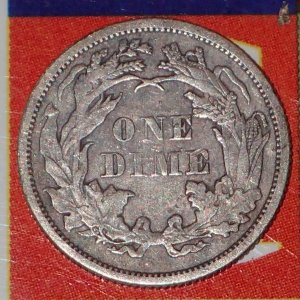 1876 Seated Dime Parker's Field 015