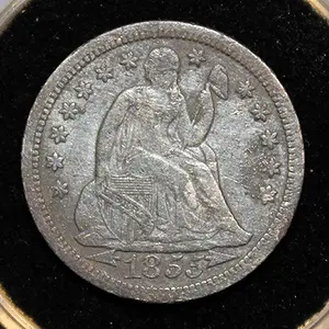 1855 Seated Dime