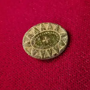 18th century brass cuff link