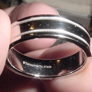 PLATINUM BAND - retailed at Tiffany store down there for $2600