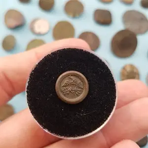 Patriotic eagle button
