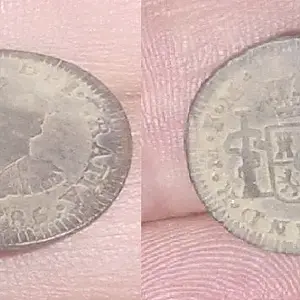 1/2 REAL - 1785 (IT LOOKS LIKE 86 BUT ITS NOT)