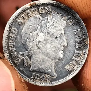 1898 Barber dime