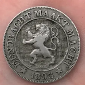 1895 Leopold II Belgian 10 Cents (French)