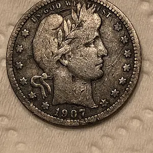 1907 Barber Quarter