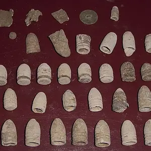 FINDS FROM A GROUP HUNT AT A SOUTHERN PLANTATION THAT HAD SEEN MILITARY ACTION DURING THE CW