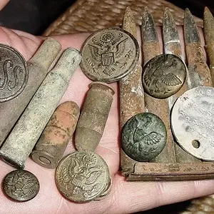 SAMPLE OF FINDS FROM A WW I TRAING CAMP