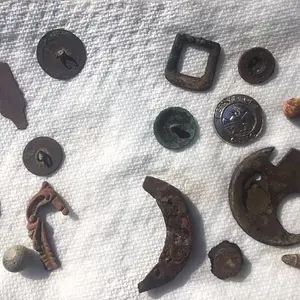 Finds 8-15 left side is from apple orchard