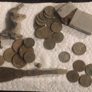 9-17 finds before cleaning.