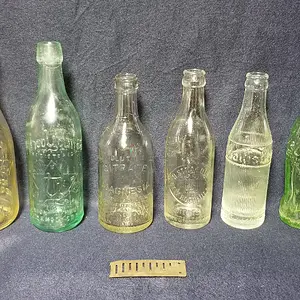 1890's Blob-Top Beer Bottle + Others