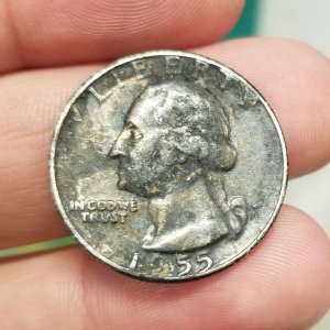 1955 Silver Washington Quarter