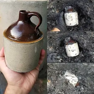 1 Pt. Stoneware Whiskey Jug