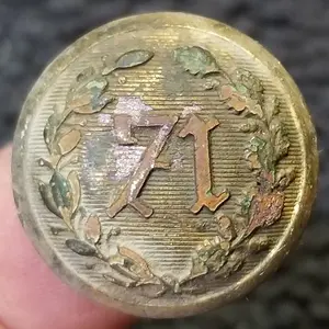 71st New York Infantry Regiment Button (Found April 20th)