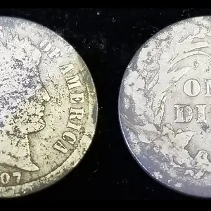 1907 Barber Dime