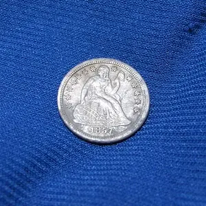 Seated Silver--1857-O - Recovered at a CW picket post, 2007

Check out the story:

http://forum.treasurenet.com/index.php/topic,113377.0.html
