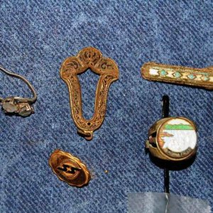 Jewelry Items Recovered From a One-Room Schoolhouse - 2007.