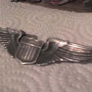 silver pilot's wings