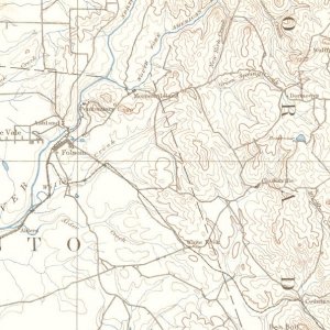 Old Folsom - OLD map of Folsom, CA