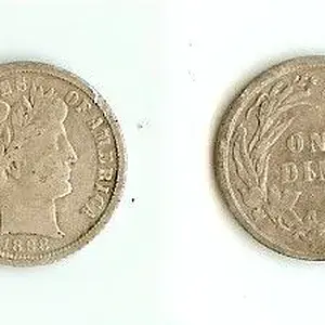 1898 Barber Dime