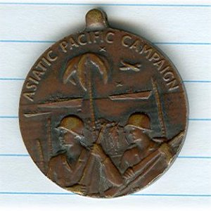 Asiatic-Pacific Campaign Medal WWII back
