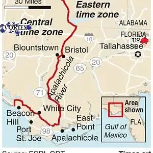 FL time zone map