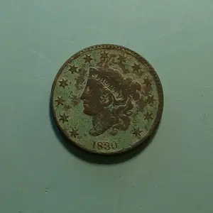 Beautiful 1830 Large Cent - Click here to see my Tnet post.  We found Spanish Silver this day, too!

http://forum.treasurenet.com/index.php/topic,2355