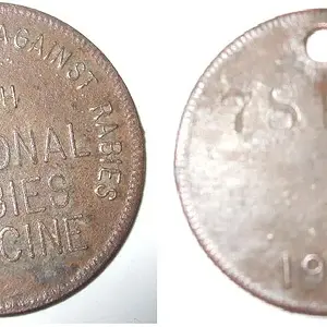 1939 Rabies Tag - Love finding rabies tags.