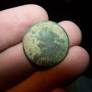 1809 HALF CENT - DIRTY