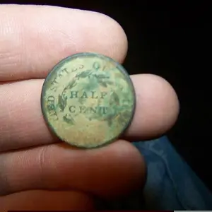 1809 HALF CENT - DIRTY