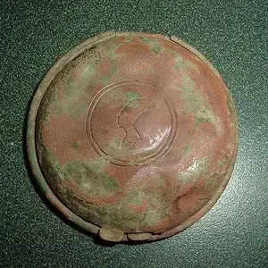 Powder or Makeup Compact - Pat. Date 1924