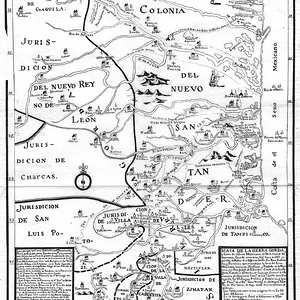 Spanish map of Texas