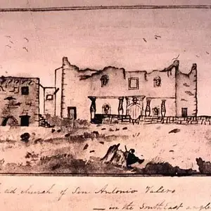 Drawing of the Alamo #1