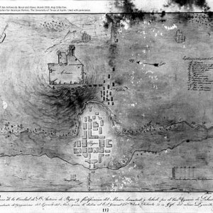 Santa Anna's Battle Plan Map