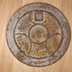 Stove Lid from Del Rio - Found at about 10" in a creek bed