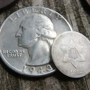 Oldest silver - 1852 3 Cent