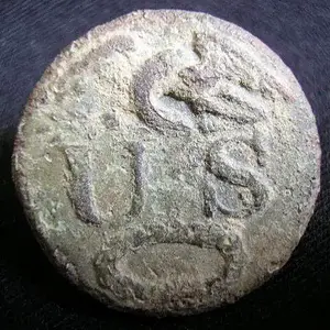 War of 1812 "U.S." Great Coat Button