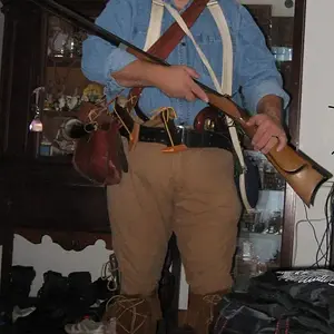 Hubby dressed for a Mountain Man Outing!!!