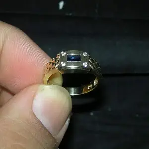Blue stoned ring - Beautiful unique stone ring