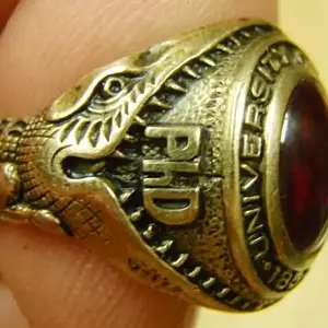52 class ring - University of Florida 1952 PHD Class ring