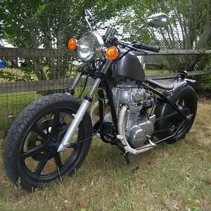 My Scooter - This is my 1981 Yamaha XS650.
I built this in my little shed, took about a month and a half. It's hardtailed, but is mostly stock.
Enjoy!