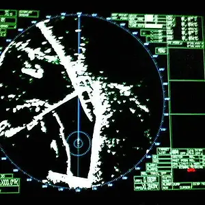 radar - This a pic of the radar of the boat between the bridges at Memphis, TN.