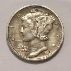 Front of 1939 mercury dime - Found at park in port orchard