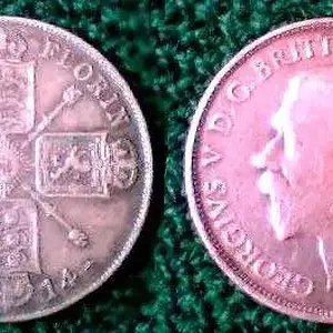 Silver Florin 1914 - My first silver find - a 1914 George V Florin