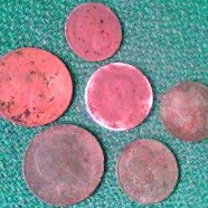 Other coins - Florin 1949, Shilling 1958, 2 Pennies 1906 & 1963, 2 Half-Pennies 1916 & 1920.