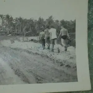 DAD - My father is second from front.the only picture i have of my dad while in combat durring world war two.although not fighting here as this was ta
