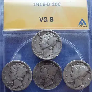 Four 1916 merc dimes - I dug 4- 1916 merc dimes within 3 weeks
1-1916-D
2-1916P
1-1916-S