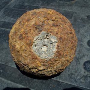 Boreman - 12 pound boreman cannonball with fuse