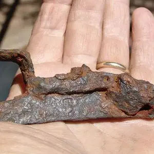 The back view of the flintlock piece,
